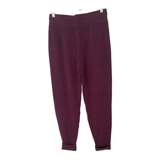 Free People Around The Clock Burgundy Jogger Pants - Picture 6 of 8